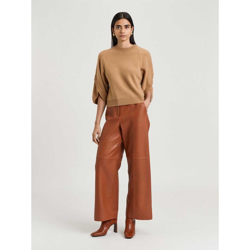 Veronika Maine Merino Cape Sleeve Sweater image number 3